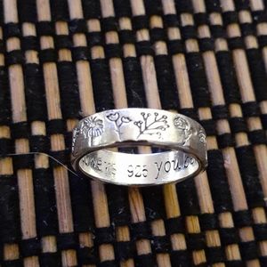 Beautiful affirmation ring.